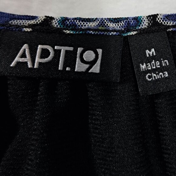 Apt 9‎ Womens Blouse Top Size Medium Multicolor Square Neck - Picture 4 of 10